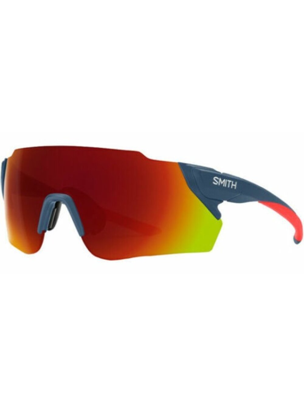 SMITH OPTICS Attack Max Sunglasses ChromaPop Matte Blue/Red Mirror 2 Lens NEW